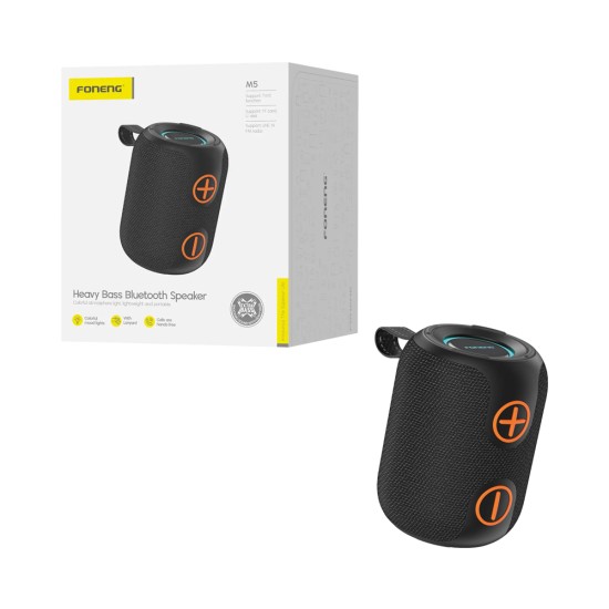 Coluna sem Fio Foneng M5 Deep Bass Preto